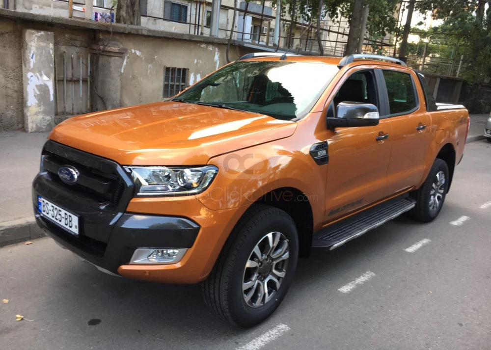 Orange Ford Ranger 2018 for rent in Tbilisi 1